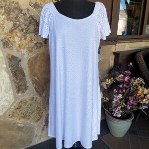 52 Seven White Eyelet Dress - Size XL - New with tags